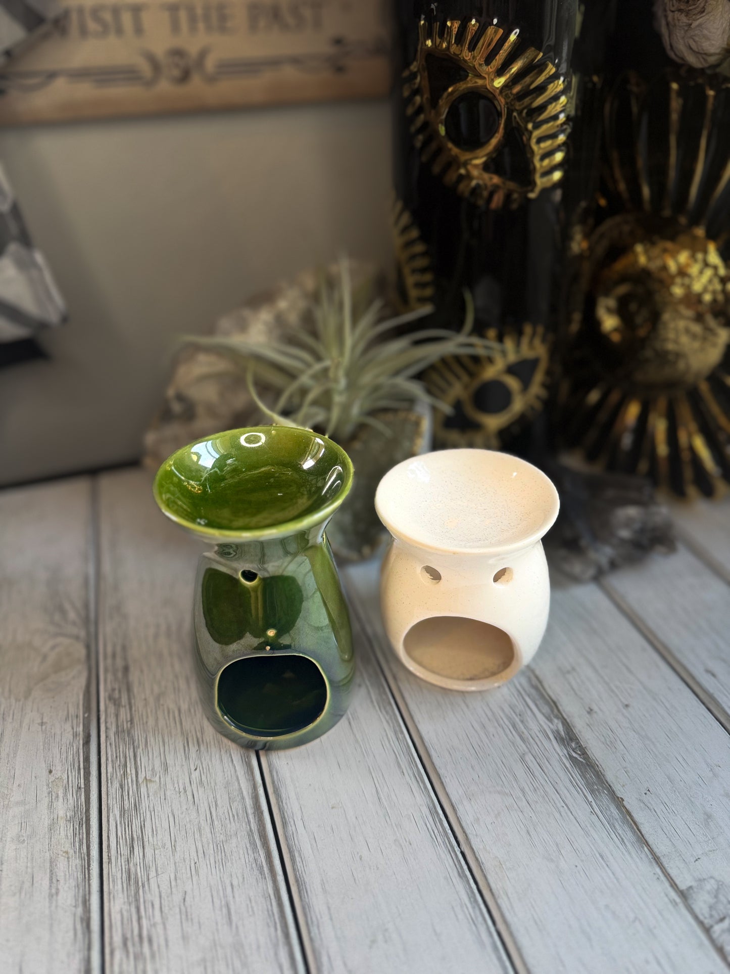 White Ceramic Tealight Wax Melter