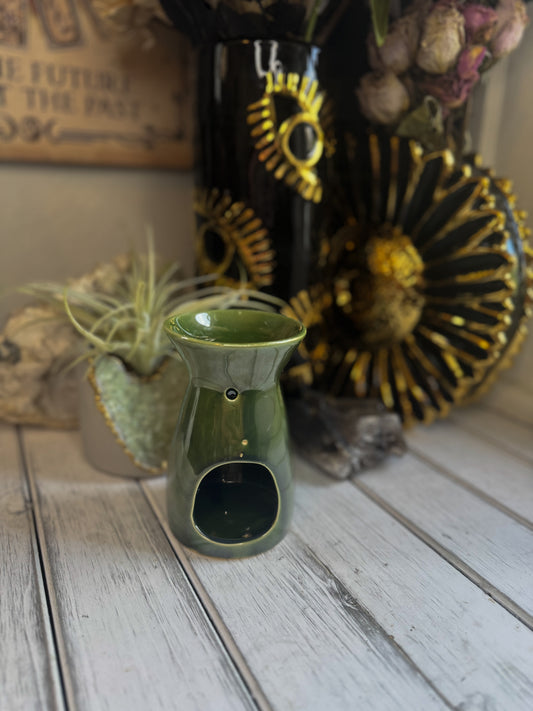 Green Ceramic Tealight Wax Melter