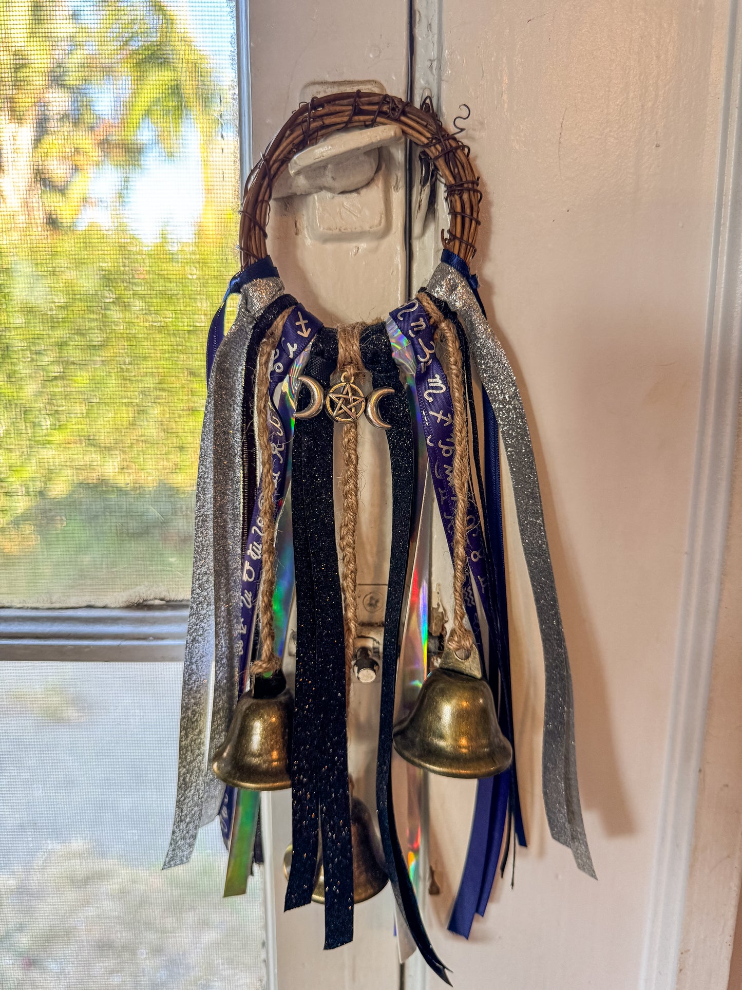 Zodiac Moon Witch Bells