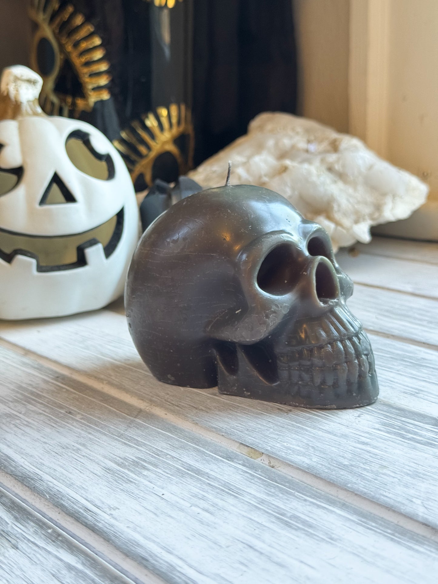 Pumpkin King Skull