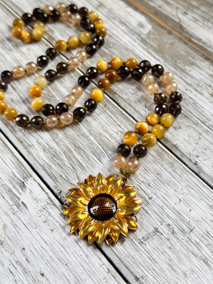 Sunflower Soul Mala