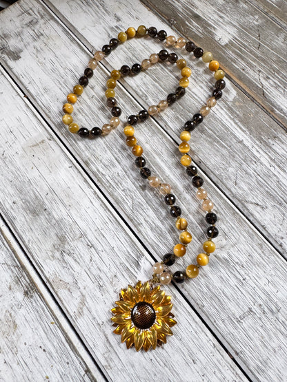 Sunflower Soul Mala