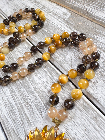 Sunflower Soul Mala