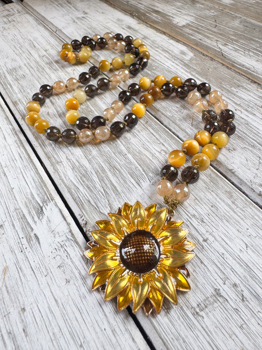 Sunflower Soul Mala