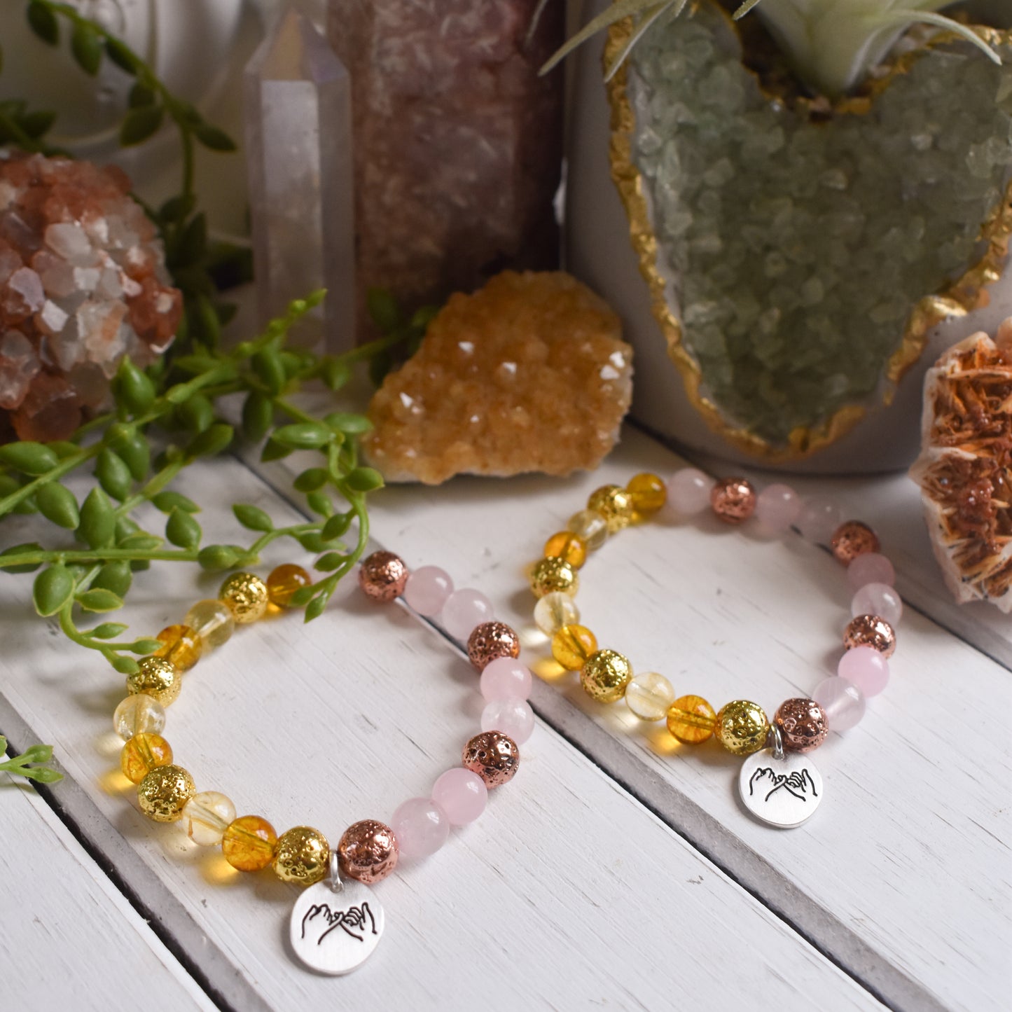 Bonded Hearts Bracelet Set