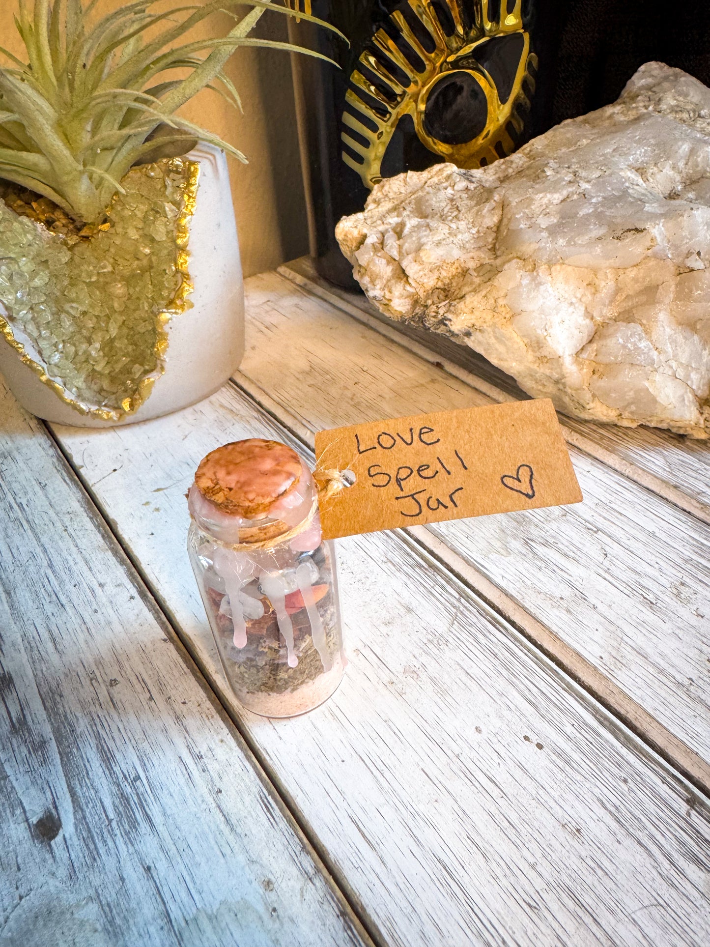 Velvet Heart Love Spell Jar