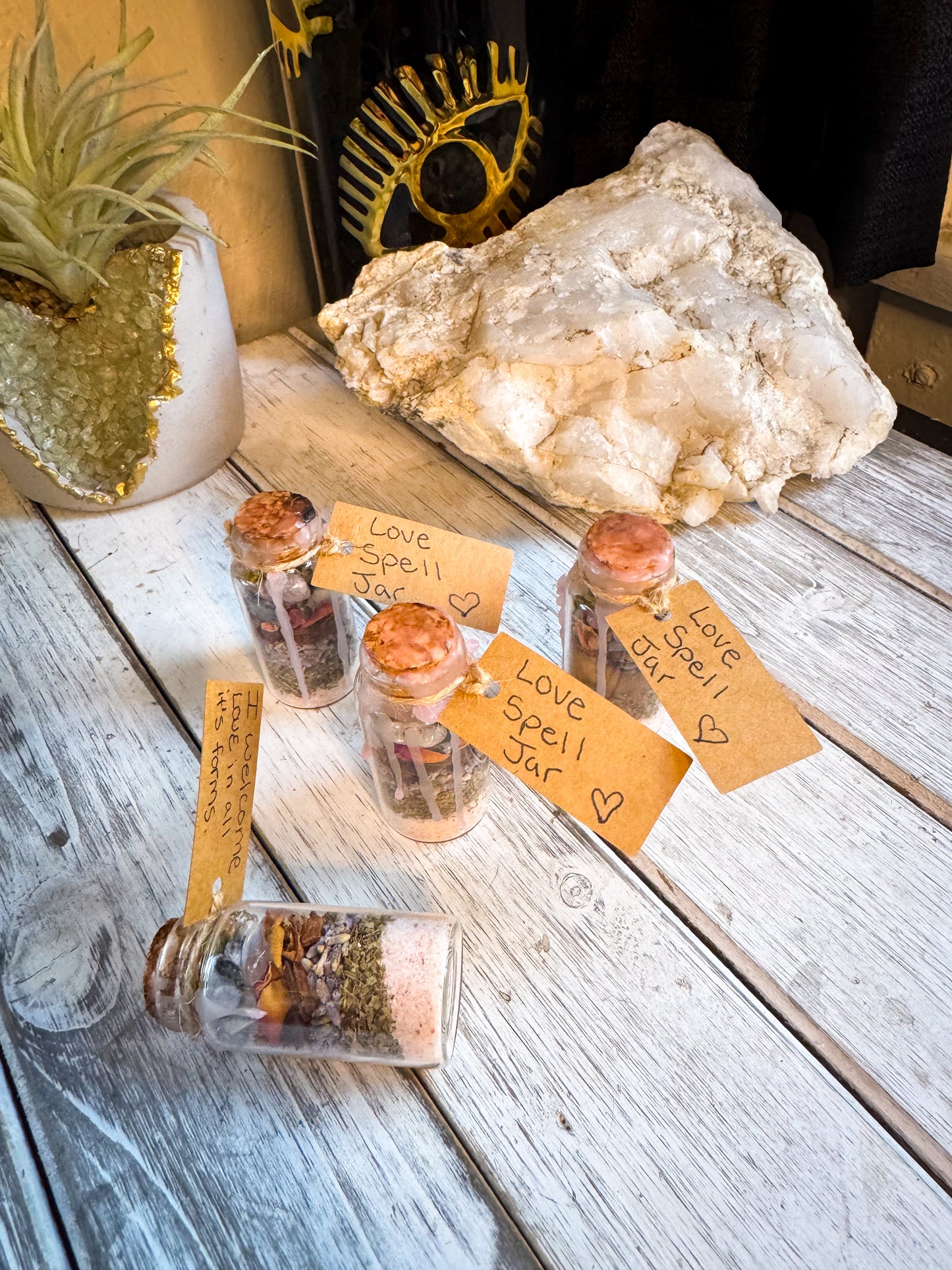 Velvet Heart Love Spell Jar