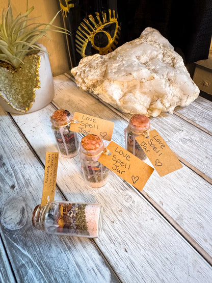Velvet Heart Love Spell Jar