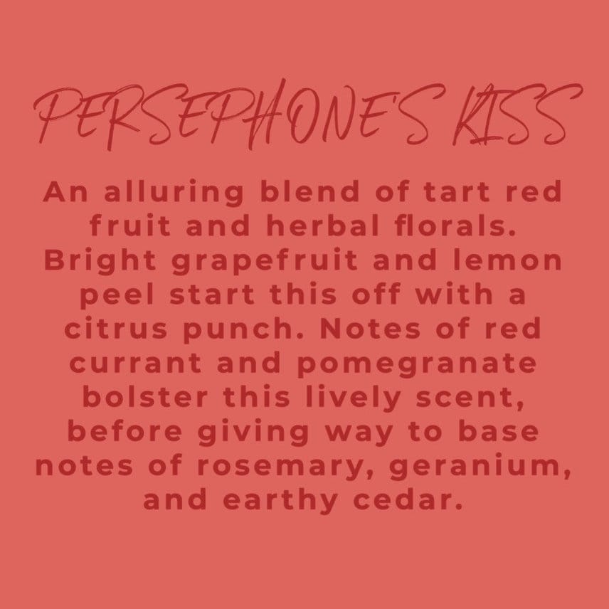 Persephone’s Kiss - Pomegranate & Florals w/ Garnet (8oz soy wax)