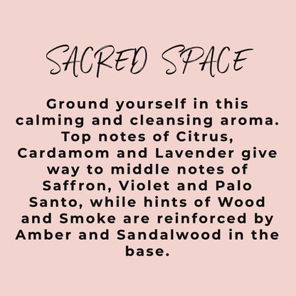 Sacred Space - Grounding Calming Chakra Balancing (pack of 4 soy wax tealights)